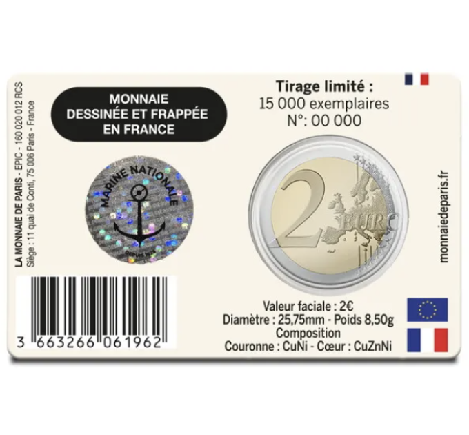 Frankrijk 2 euro BU 2026 - Franse marine