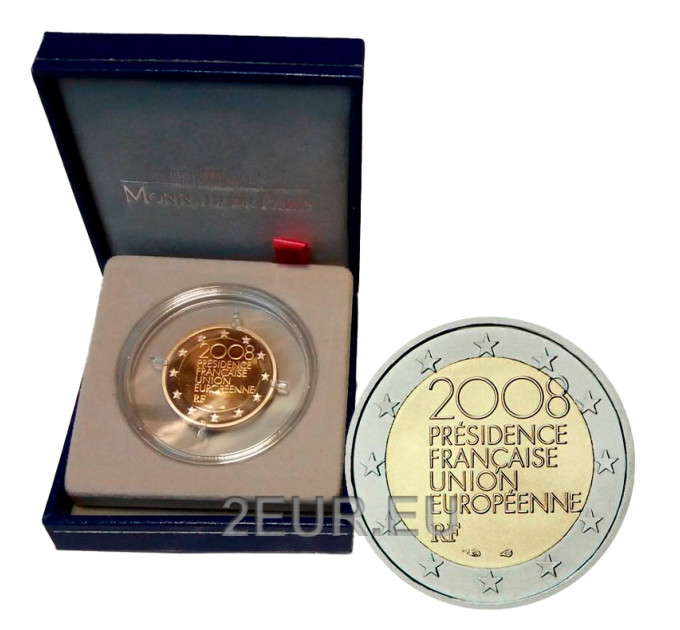 Frankrijk 2 euro Proof 2008 - EU-voorzitterschap