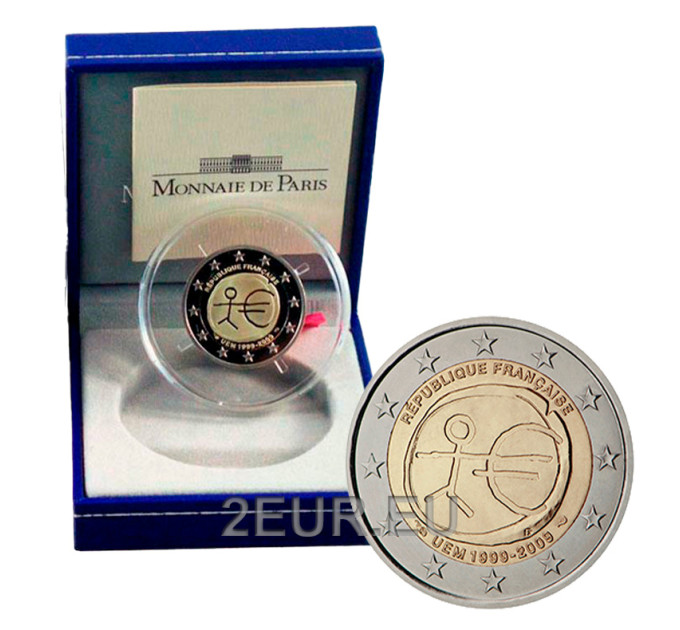 Frankrijk 2 euro Proof 2009 - 10 jaar euro