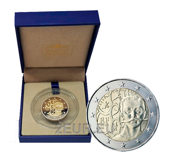 Frankrijk 2 euro Proof 2013 - 150e verjaardag van de geboorte van Pierre de Coubertin
