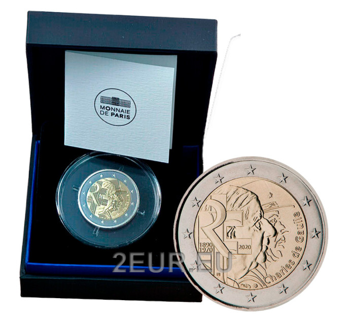 Frankrijk 2 euro Proof 2020 - Charles de Gaulle