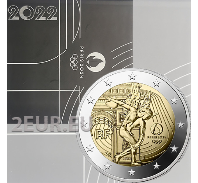 Frankrijk 2 euro Proof 2022 - Olympische Spelen Parijs 2024 - Het genie