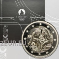 Frankrijk 2 euro Proof 2024 - Olympische Spelen Parijs 2024 - Hercules oefent worstelen - Notre Dame