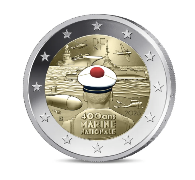 Frankrijk 2 euro Proof 2026 - Franse marine