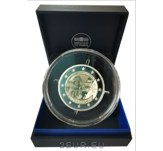 Frankrijk 2 euro Proof 2022 - 20 jaar euro - Jacques Chirac