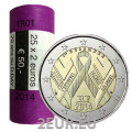 Frankrijk 2 EURO ROL 2014 - Wereld Aids Dag