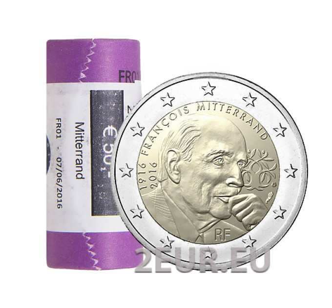 Frankrijk 2 EURO ROL 2016 - 100ste verjaardag van de geboorte van François Mitterrand