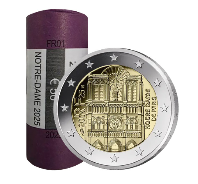 Frankrijk 2 EURO ROL 2025 - Notre Dame