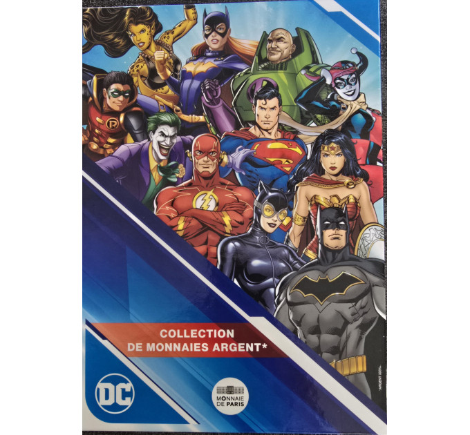 Frankrijk 10 euro zilveren munt 2025 - DC COMICS + Album