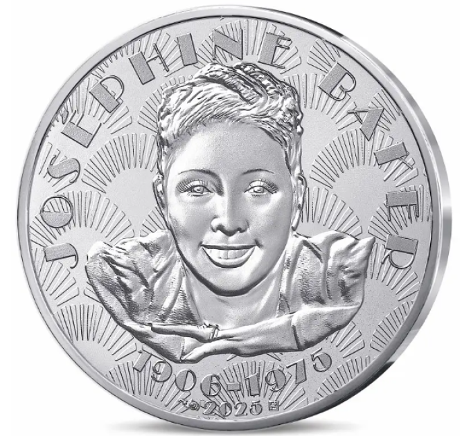 Frankrijk 10 euro zilveren munt 2025 - Josephine Baker