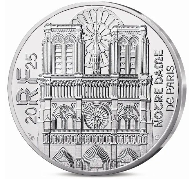 Frankrijk 10 euro zilveren munt 2025 - Notre-Dame de Paris