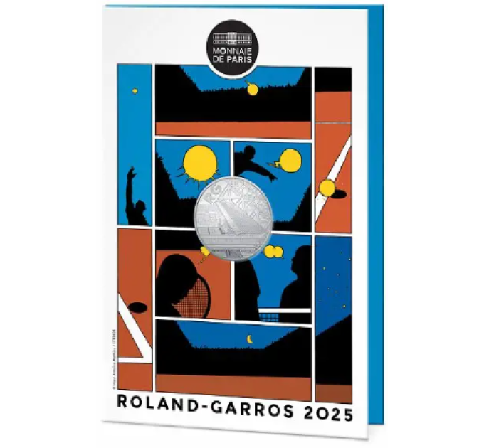 Frankrijk 10 euro zilveren munt 2025 - Roland Garros