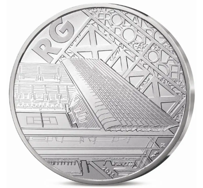 Frankrijk 10 euro zilveren munt 2025 - Roland Garros
