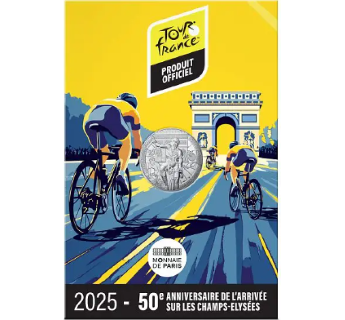 Frankrijk 10 euro zilveren munt 2025 - Ronde van Frankrijk
