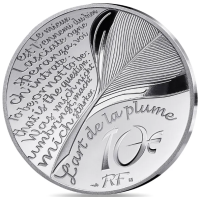 Frankrijk 10 euro zilveren munt Proof 2025 - De kunst van de pen – Twintigduizend mijlen onder zee