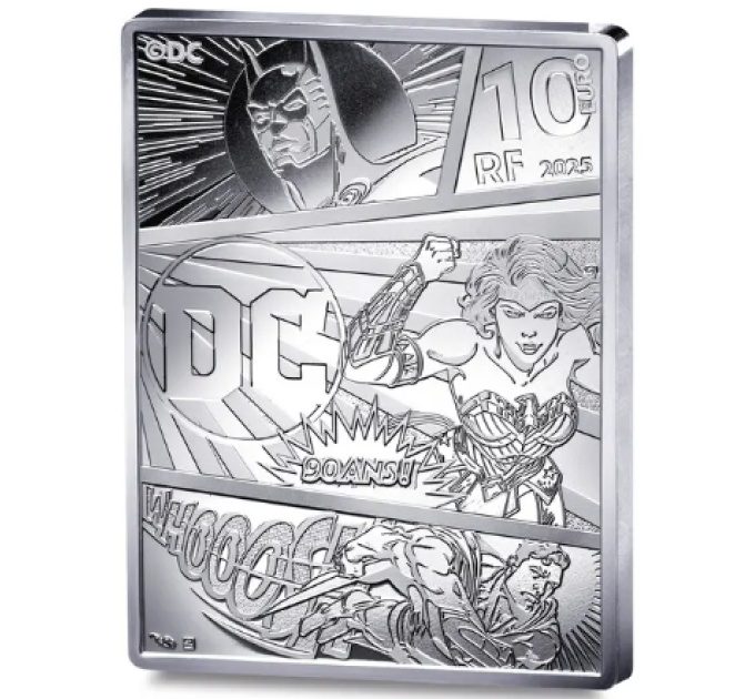 Frankrijk 10 euro zilveren munt Proof 2025 - DC Comics - Wonder Woman