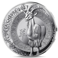 Frankrijk 10 euro zilveren munt Proof 2027 - Jaar van de Geit