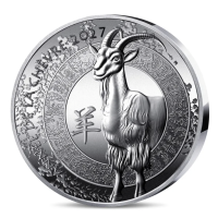 Frankrijk 20 euro zilveren munt Proof 2027 - Jaar van de Geit