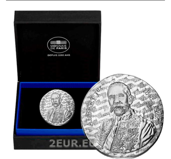 Frankrijk 10 euro zilveren munt Proof 2022 - ALBERT I VAN MONACO