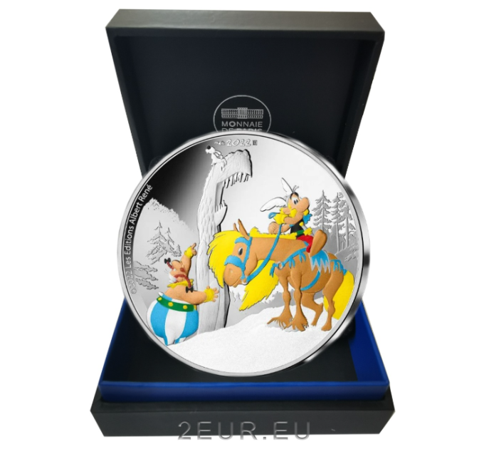 Frankrijk 10 euro zilveren munt Proof 2022 - Asterix en de Griffioen