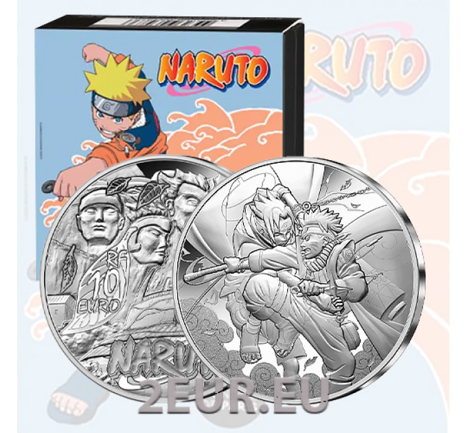 Frankrijk 10 euro zilveren munt Proof 2023 - Naruto and Sasuke