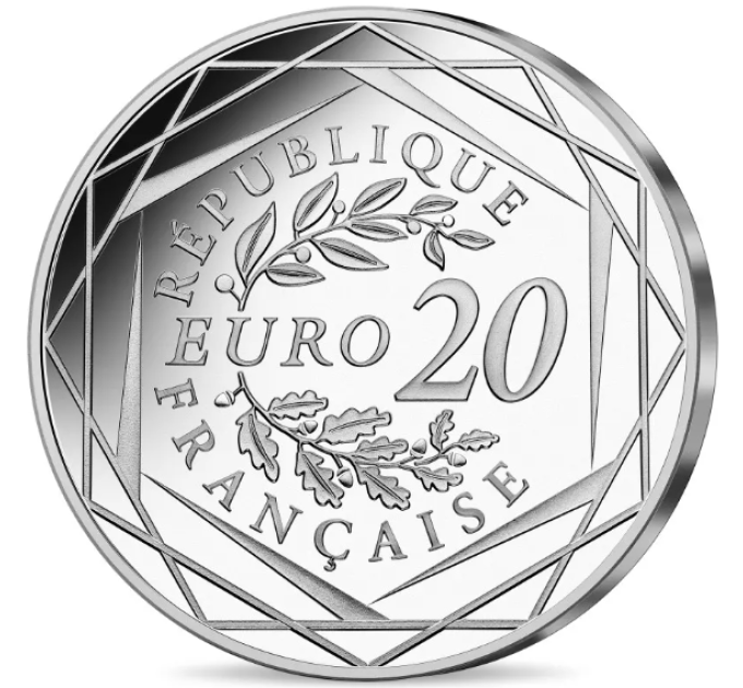 Frankrijk 20 euro zilveren munt 2022 - 20 jaar euro