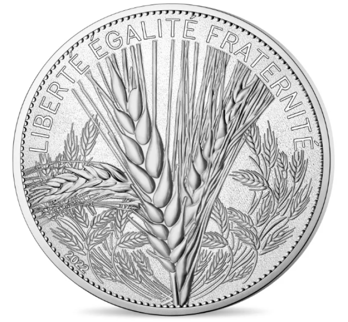 Frankrijk 20 euro zilveren munt 2022 - Aard van Frankrijk - De tarwe