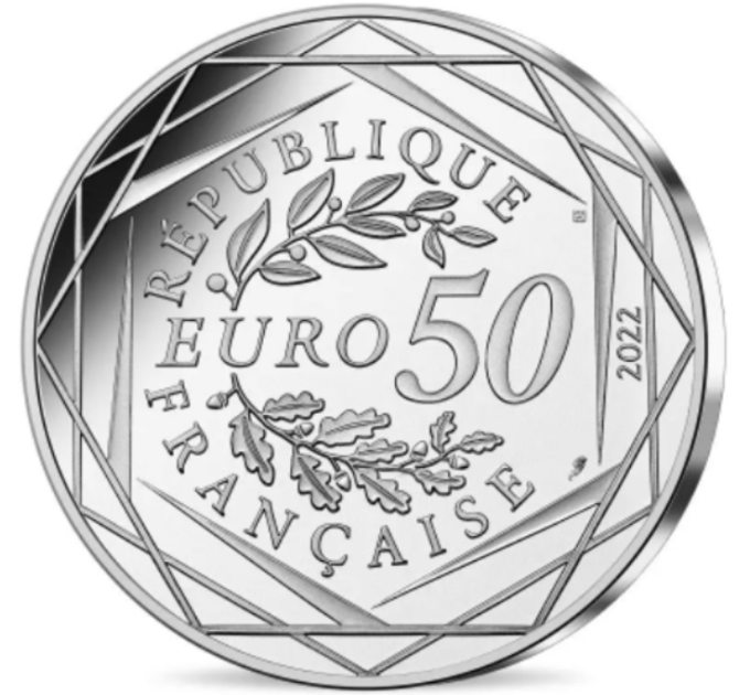 Frankrijk 50 euro zilveren munt 2022 - Asterix - Bravo - Succes