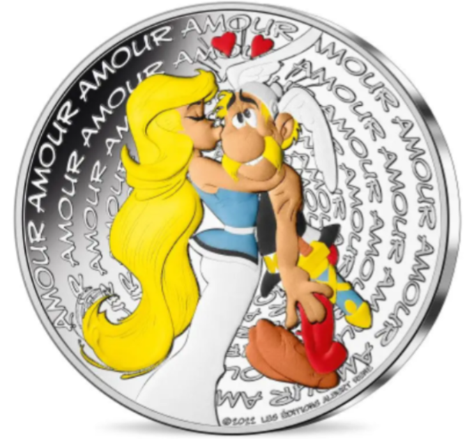 Frankrijk 50 euro zilveren munt 2022 - Asterix - Liefde