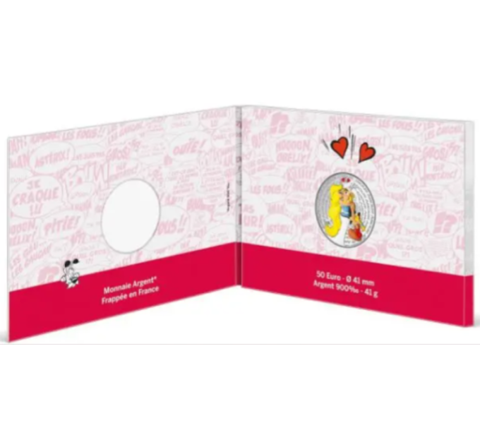 Frankrijk 50 euro zilveren munt 2022 - Asterix - Liefde