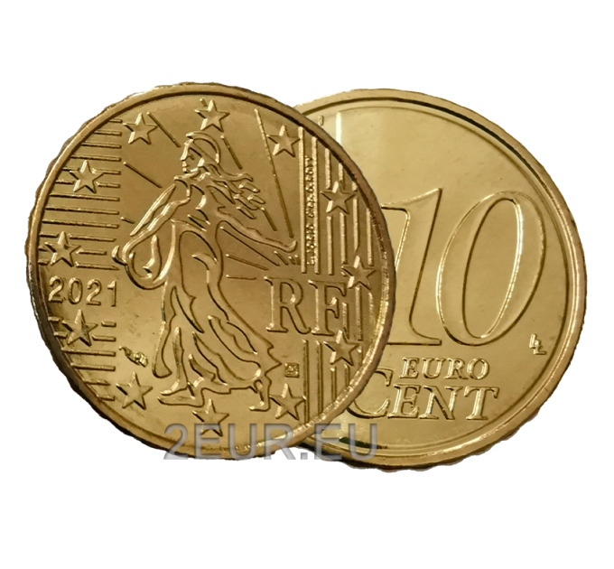 Frankrijk 10 cent UNC 2021