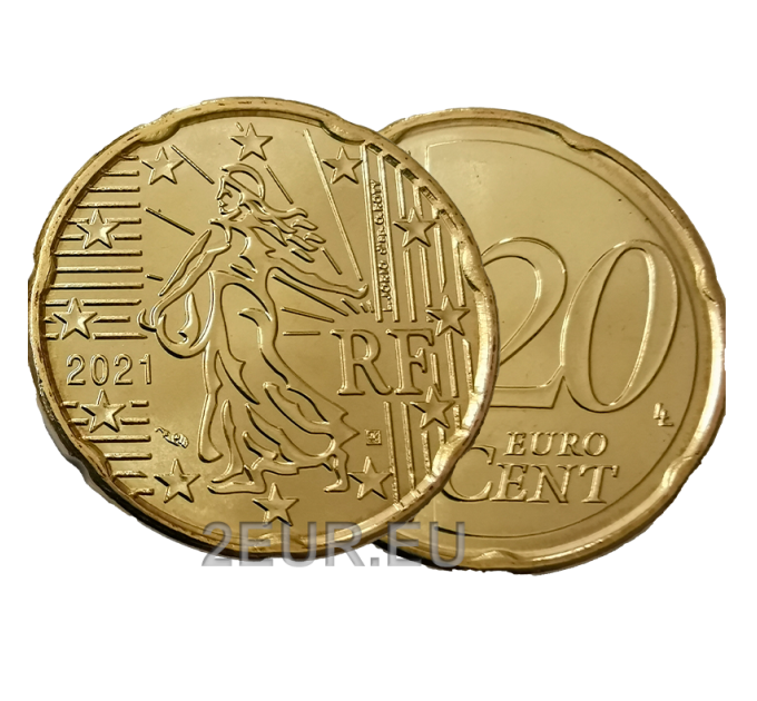 Frankrijk 20 cent UNC 2021