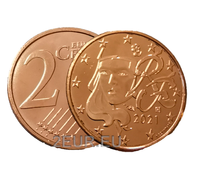 Frankrijk 2 cent UNC 2021