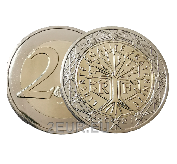 Frankrijk 2 euro UNC 2021
