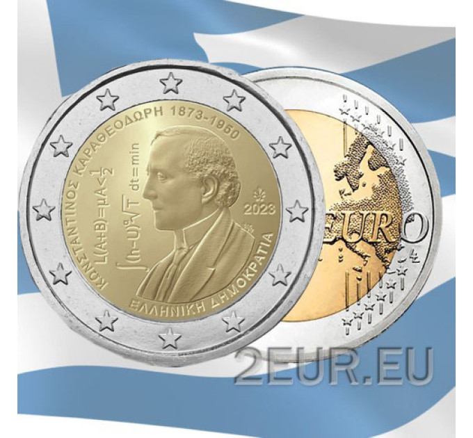 Griekenland 2 euro UNC 2023 - 150e verjaardag van de geboorte van Constantin Caratheodory
