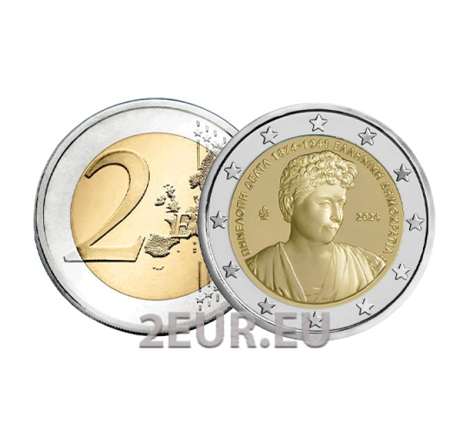 Griekenland 2 euro UNC 2024 - 150e verjaardag van de geboorte van Penelope Delta