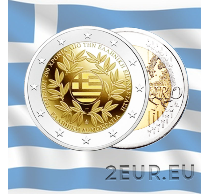 Griekenland 2 euro UNC 2021 - 200 jaar na de Griekse Revolutie