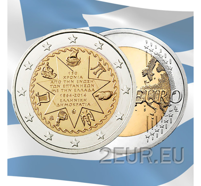 Griekenland 2 euro UNC 2014/2 - 150e verjaardag van de Unie van de Ionische eilanden met Griekenland