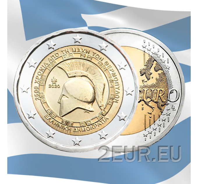 Griekenland 2 euro rol 2020 - 25e eeuwfeest van de Slag bij Thermopylae