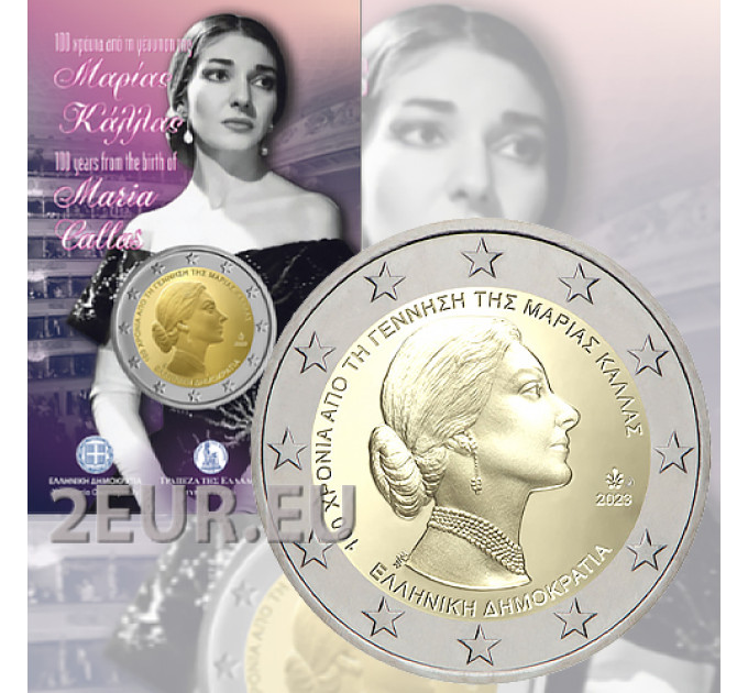 Griekenland 2 euro BU 2023 - 100ste verjaardag van de geboorte van Maria Callas