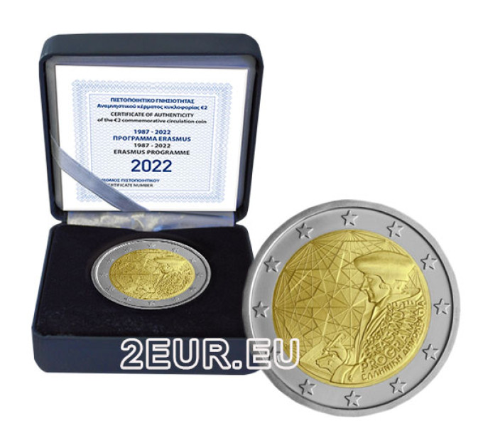 Griekenland 2 euro proof 2022 - 35 jaar Erasmus
