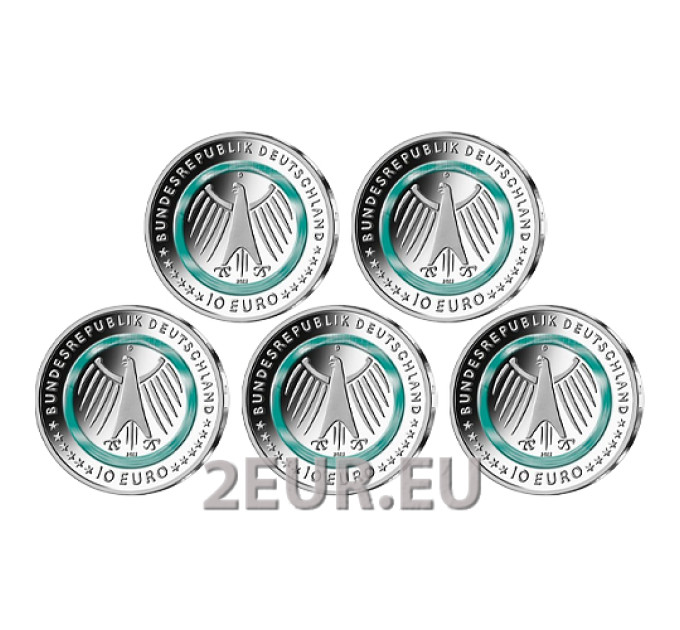 Duitsland 10 euro UNC 2022 - Ten dienste van de samenleving - Verpleegkunde - ADFGJ
