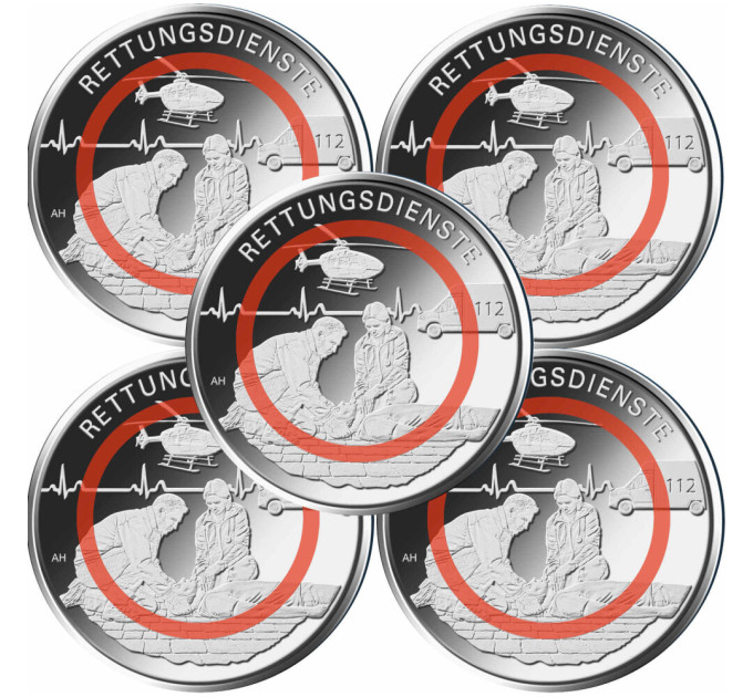 Duitsland 10 euro UNC 2026 - Ten dienste van de samenleving - Hulpdiensten - ADFGJ