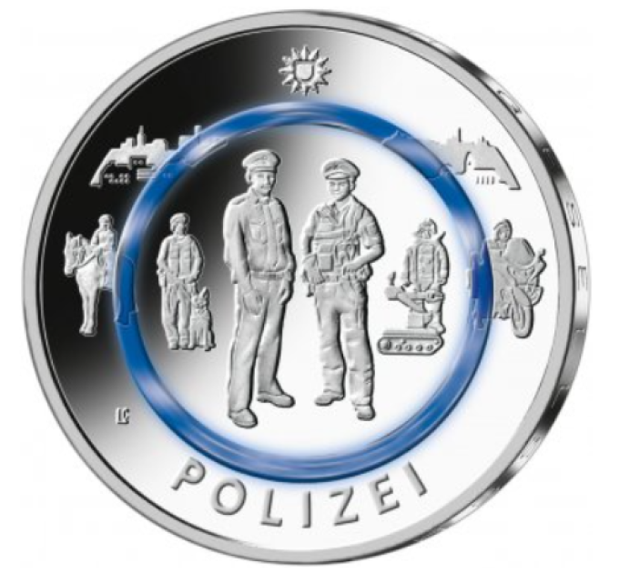 Duitsland 10 euro UNC 2024 - Ten dienste van de samenleving - Politie