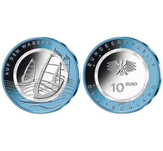 Duitsland 10 euro UNC 2021 - Op het water