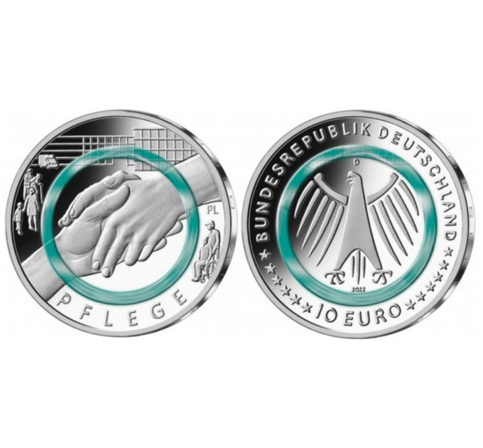 Duitsland 10 euro UNC 2022 - Ten dienste van de samenleving - Verpleegkunde