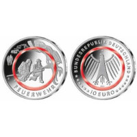 Duitsland 10 euro UNC 2023 - Ten dienste van de samenleving - Brandweerlieden