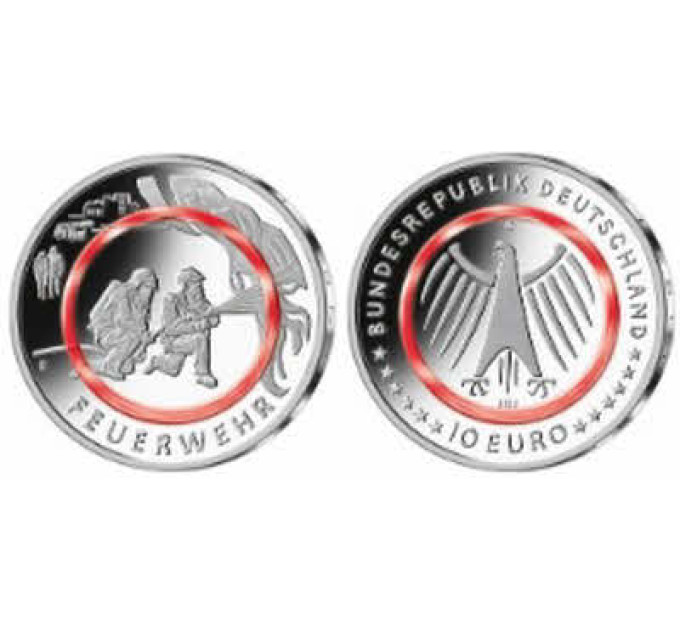 Duitsland 10 euro UNC 2023 - Ten dienste van de samenleving - Brandweerlieden