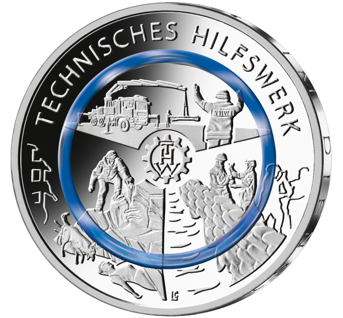 Duitsland 10 euro UNC 2025 - Ten dienste van de samenleving - Agentschap voor technische bijstand