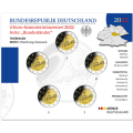 Duitsland 2 Euromuntset  BU 2022 - Thüringen. Kasteel Wartburg - ADFGJ
